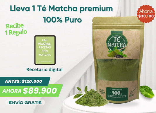 1 Té matcha + Obsequio