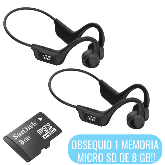 2 AURICULARES BLUETOOTH ÓSEOS® + OBSEQUIO !!